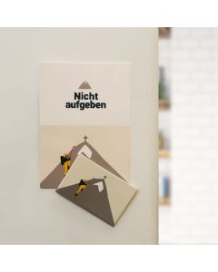 Magnet mit Postkarte 'Nicht aufgeben'