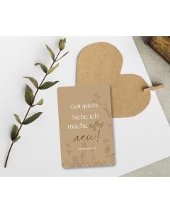 Spielkartenkalender 'Gott spricht: Siehe, ich mache alles ne