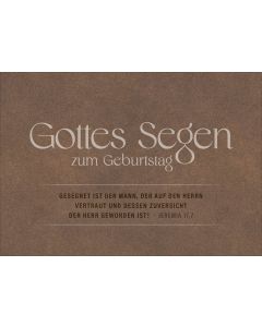 Faltkarte Gottes Segen zum Geburtstag