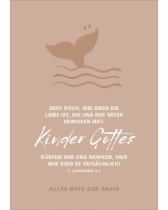 Faltkarte Taufe - Kinder Gottes