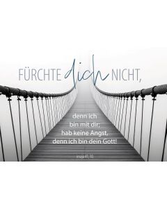 Poster A3 laminiert Fürchte dich nicht (Brücke)
