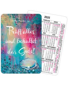 Spielkartenkalender 'Prüft alles und behaltet das Gute!     1. Thessalonicher 5,21'