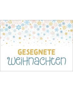 Minikarte 'Gesegnete Weihnachten' (Schnee)