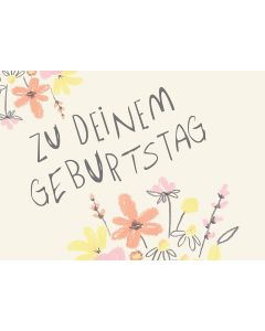 Minikarte Zu deinem Geburtstag