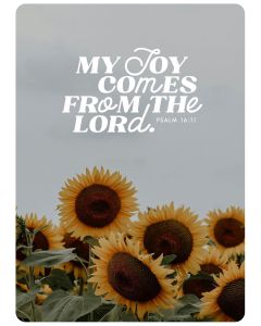 Postkarte My joy comes from the Lord