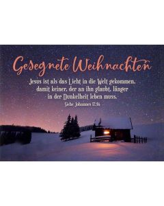 Postkarte 'Gesegnete Weihnachten'