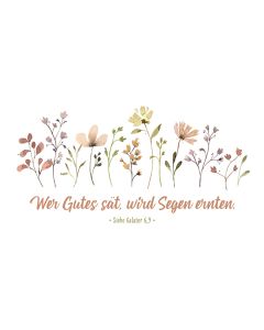 Postkarte 'Wer Gutes sät, wird Segen ernsten.'