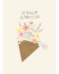 Postkarte Zu deinem Geburtstag
