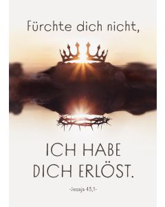 Postkarte Fürchte dich nicht ich habe dich erlöst