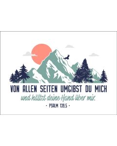 Postkarte Von allen Seiten umgibst du mich