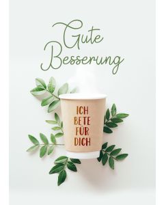 Postkarte Gute Besserung - Ich bete für dich