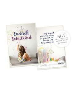 Faltkarte 'Endlich Schulkind'