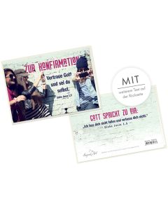 Faltkarte 'Zur Konfirmation - Vertraue Gott und sei du selbs