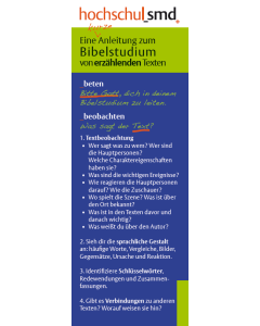 Bibellesezeichen erzählende Texte blau