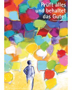 Kunstblatt A3 'Prüft alles und behaltet das Gute!'