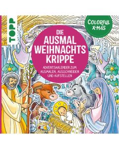 Ausmal-Weihnachtskrippe