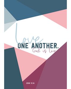 Poster A3 'Love one another ...'
