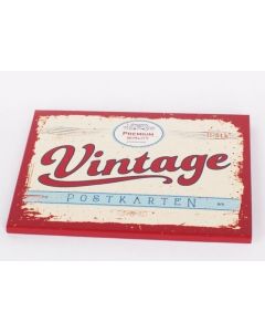 Postkarten-Set 'Vintage 1' 10+1 Ex./rot