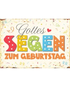 Postkarte 'Gottes Segen zum Geburtstag'   1ex