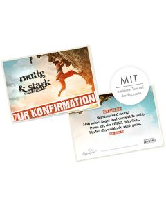 Faltkarte 'Zur Konfirmation'(Klettern) 1EX