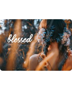 Postkarte 'Truly blessed' 1EX