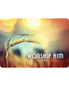 Postkarte 'Worship him' 1EX