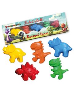 Wachsmalstifte 'Kritzel-Dinos' 5er-Set