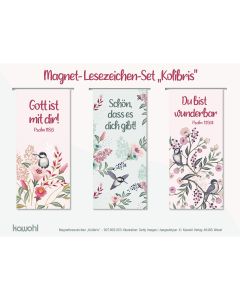 Magnet-Lesezeichen-Set 'Kolibris' 3-tlg.