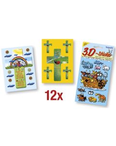 Paket '3D-Stickerbogen' 12 Ex.