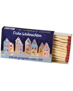 Zündholz-Box 'Frohe Weihnachten'