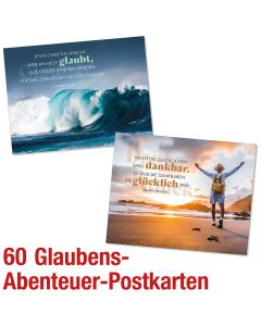 Paket 'Glaubens-Abenteuer-Postkarten' 60 Ex.