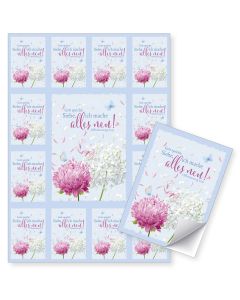 Aufkleber-Grußkarten 12 Karten im Set