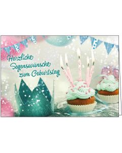 Faltkarte Geburtstag 'Krone'