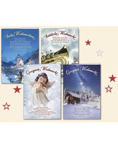 Faltkarten-Serie Weihnachten (4 Ex.)
