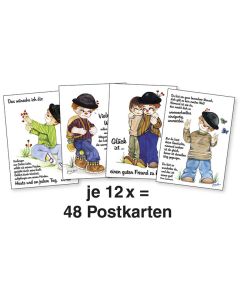 Postkarten-Paket 'Clown' 48 Ex.