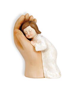 Figur 'Hand mit Kind' farbig