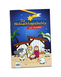 Die Weihnachtsgeschichte zum Ausmalen