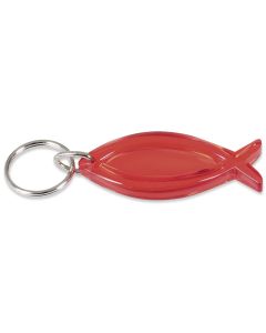 Schlüsselanhänger 'Fisch' rot
