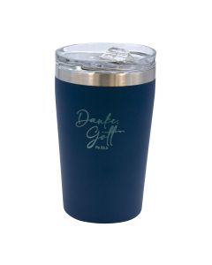 Thermobecher 'Danke, Gott Psalm 33,5' blau