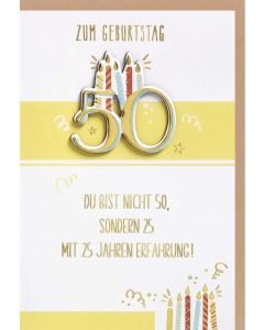 Faltkarte 'Zum 50. Geburtstag'