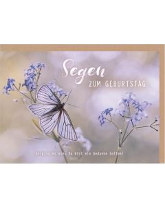 Faltkarte 'Segen zum Geburtstag'