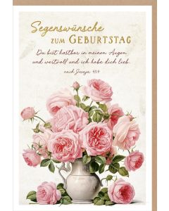 Faltkarte 'Segenswünsche zum Geburtstag'