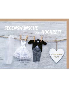 Faltkarte 'Segenswünsche zur Hochzeit'