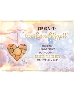 Faltkarte 'Gesegnete Weihnachtszeit'