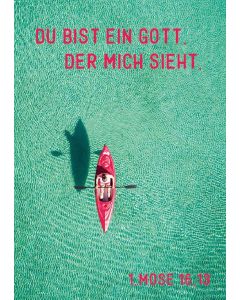 Postkarte 12 Ex. 'Du bist ein Gott, der mich sieht.'