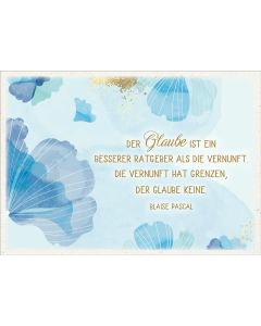 Postkarte 'Der Glaube ist ein besserer Ratgeber' 10 Ex.