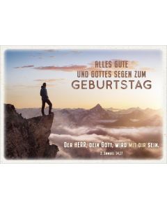 Postkarte 'Alles Gute und Gottes Segen zum Geburtstag' 12 Ex.