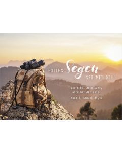 Postkarte Segen - Rucksack (12 Ex.)