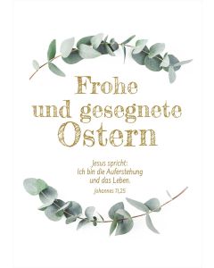 Postkarte 'Frohe Ostern' (12 Ex.)