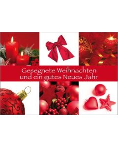 Postkarte 'Gesegnete Weihnachten' 12 Ex.